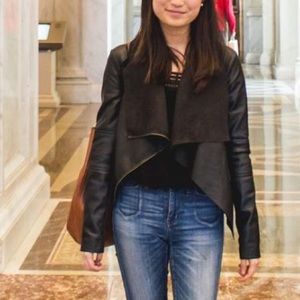 Express XS Faux Leather Jacket